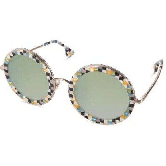 ?ALICE + OLIVIA? Beverly Sunglasses Holiday Checkers NWT main image 7